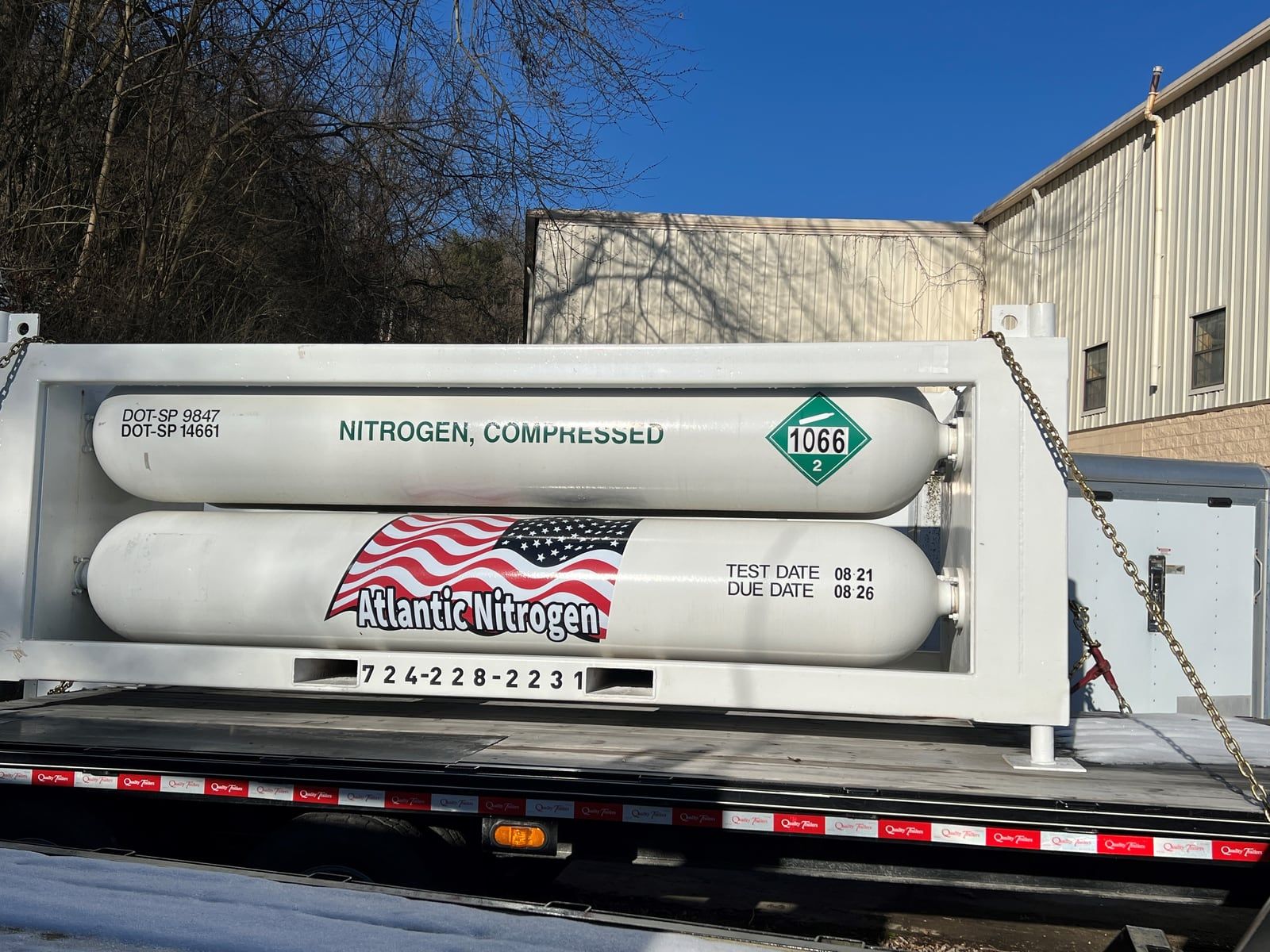 Nitrogen tube trailer